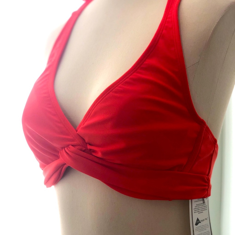 Brand new bra sized with underwire Athleta coral bikini top 36 b/c